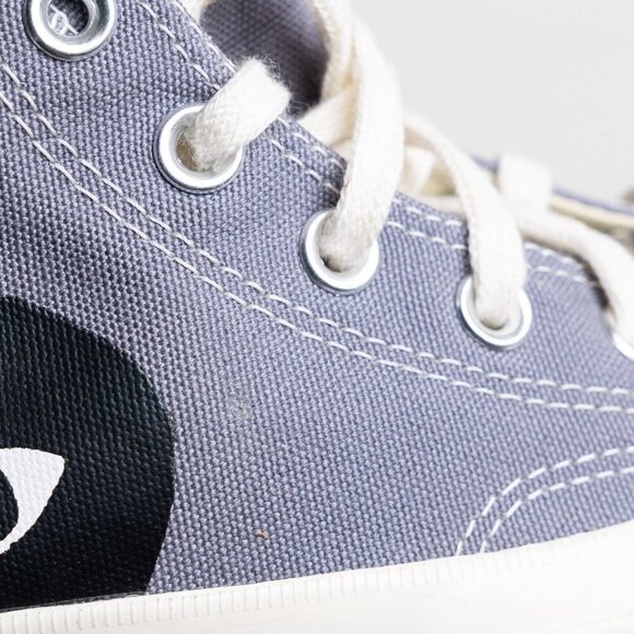 Converse x Comme des Garcons PLAY Heart High Top Sneakers Gray - Picture 11 of 16